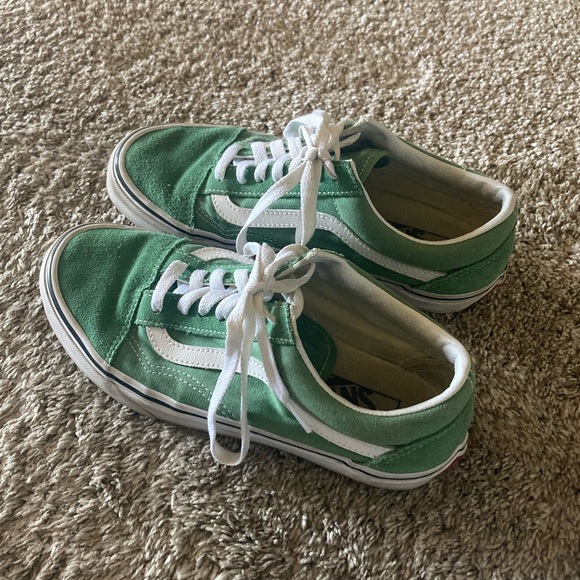 Green Old Skool Vans - Picture 2 of 10